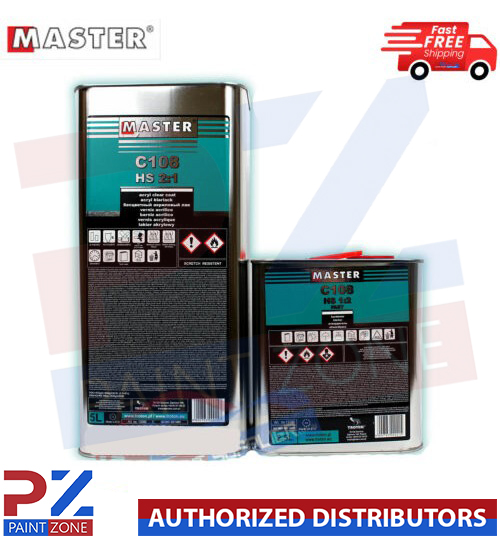 C108 MASTER HS 2:1 ACRYL CLEAR COAT 5L + C108 FAST HARDENER 2.5L